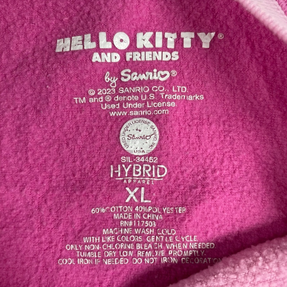 Hello Kitty Crewneck Sweatshirt Sanrio and Friends AOP Graphic Pink XL - Picture 2 of 6